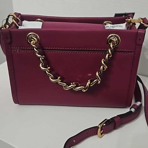 KARL LAGERFELD PARIS Savoie Crossbody Wine - Picture 2 of 10
